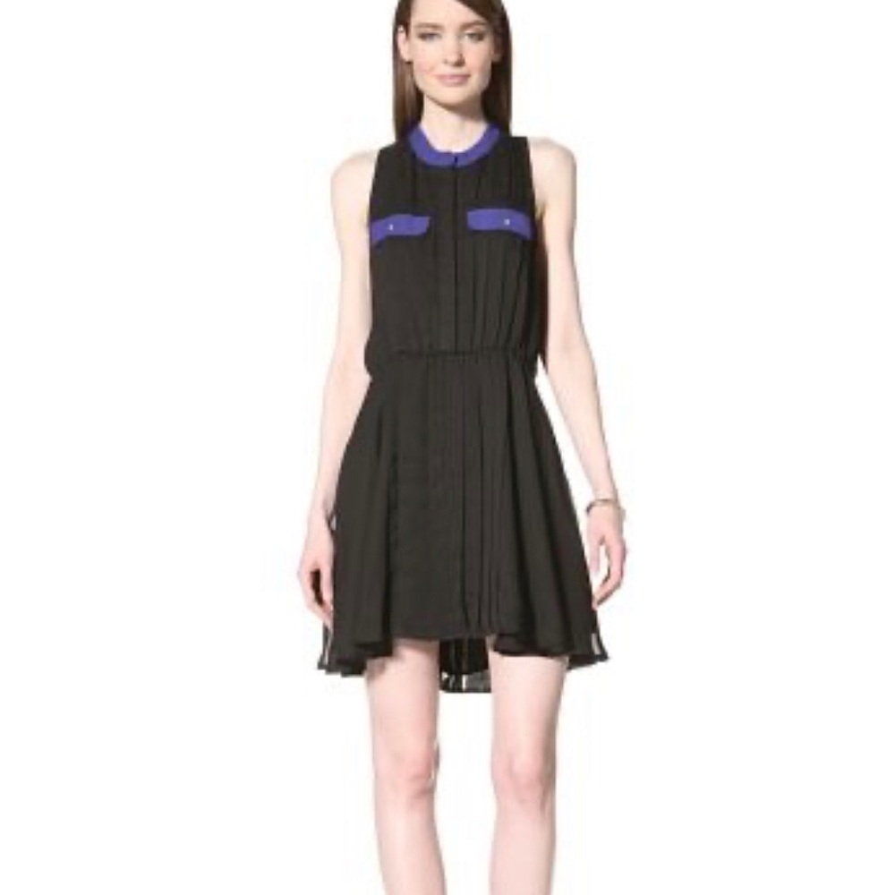 Central Park West pleated dress